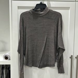 Turtleneck mock neck, lightweight top by the brand, treasure and bond